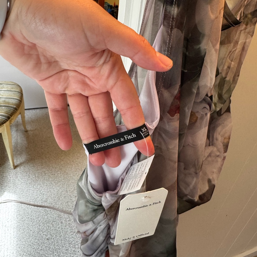 NWT never worn Abercrombie & Fitch Floral Print Maxi Dress - Picture 6 of 6